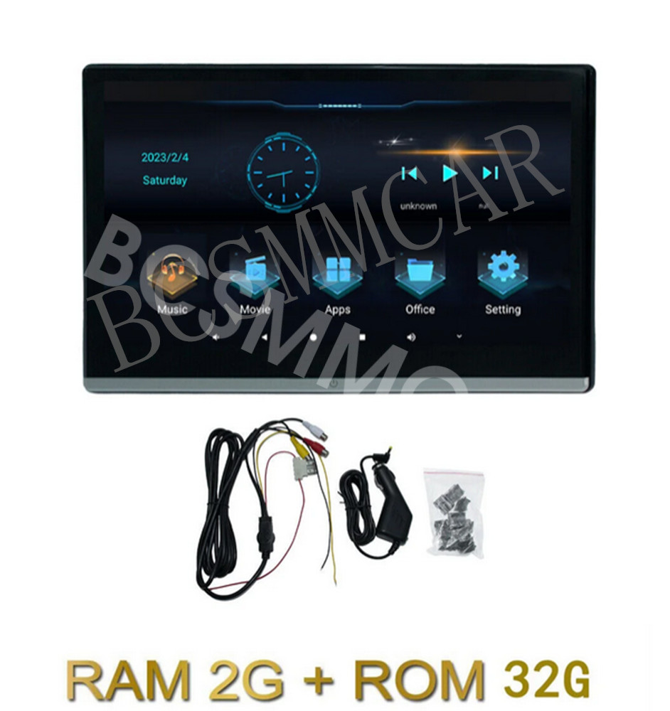 Dual HMDI Car Headrest Monitor Touch Screen Video Music Player For Car Rear Seat