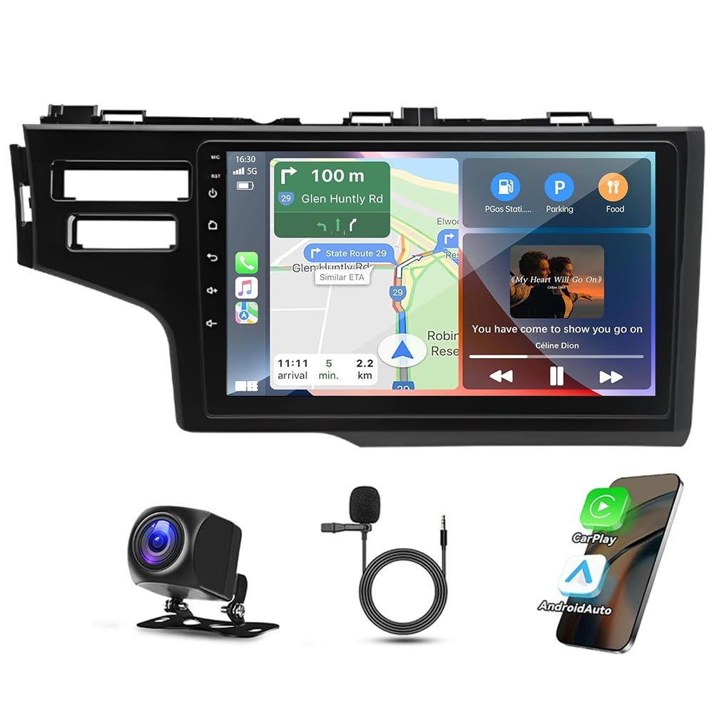 9 Inch Android 13 Car Stereo for Honda Fit 20142018 IPS HD Touch Screen Doubl…