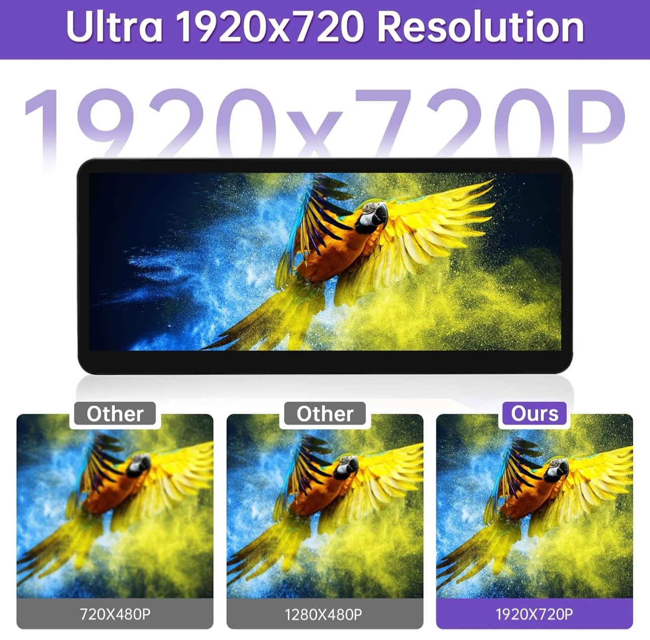 2025 Upgraded 12.3″ Ultra-Narrow Touchscreen Wireless CarPlay Android Auto Recei
