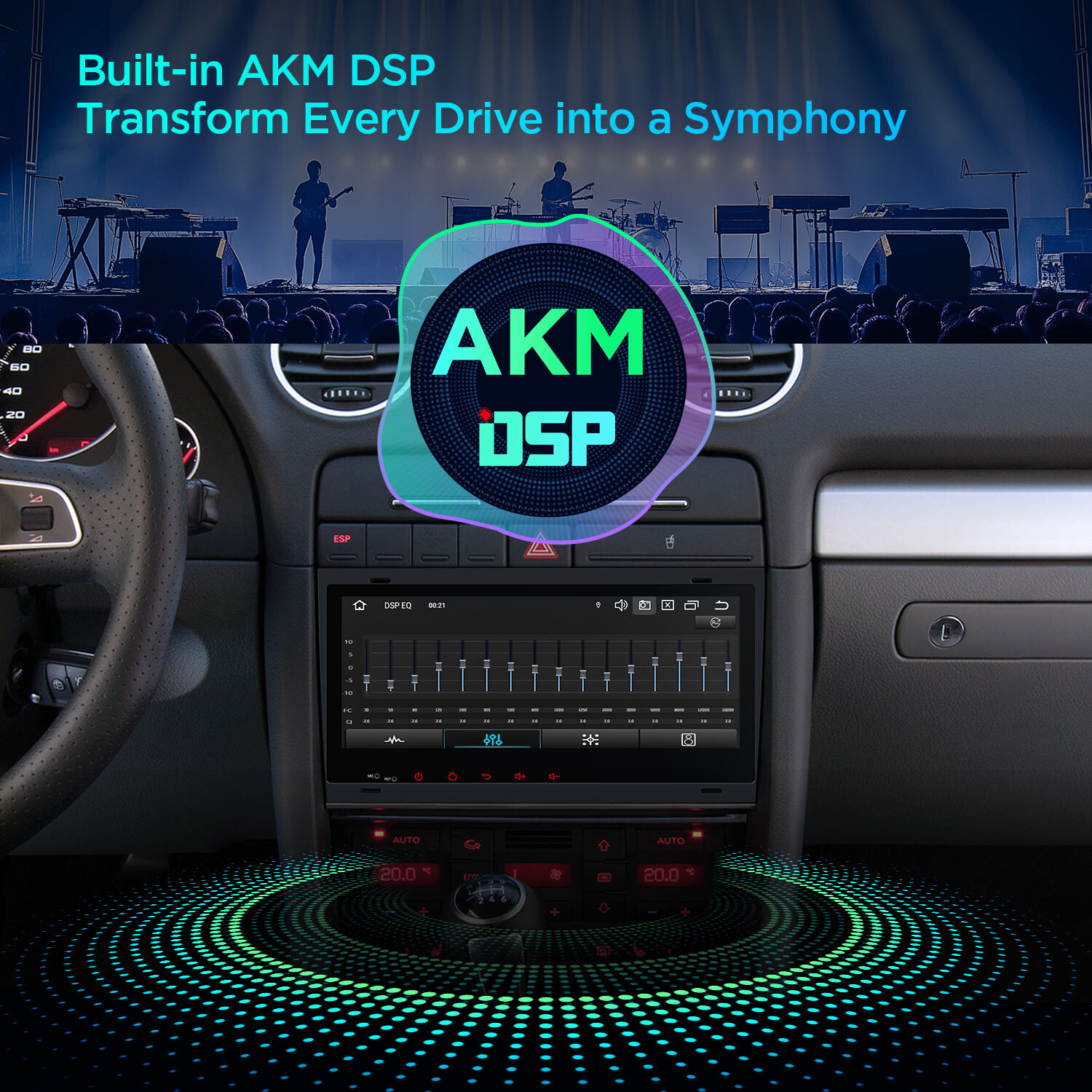 8.8″ Android 14 8-Core 4+64GB Car GPS Stereo Radio Sat Nav For Audi A4 S4 RS4 B6
