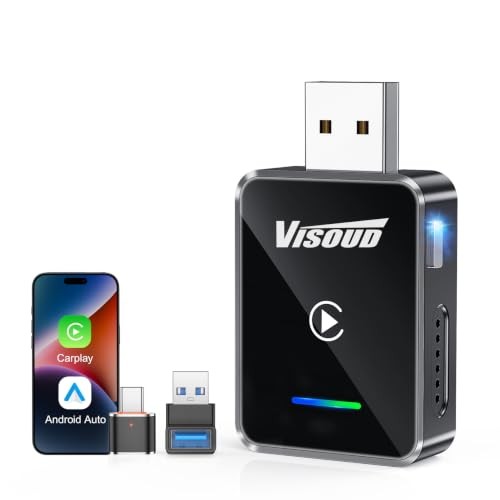 ???? ???????? Android Auto & CarPlay Wireless Adapter, One Click k2