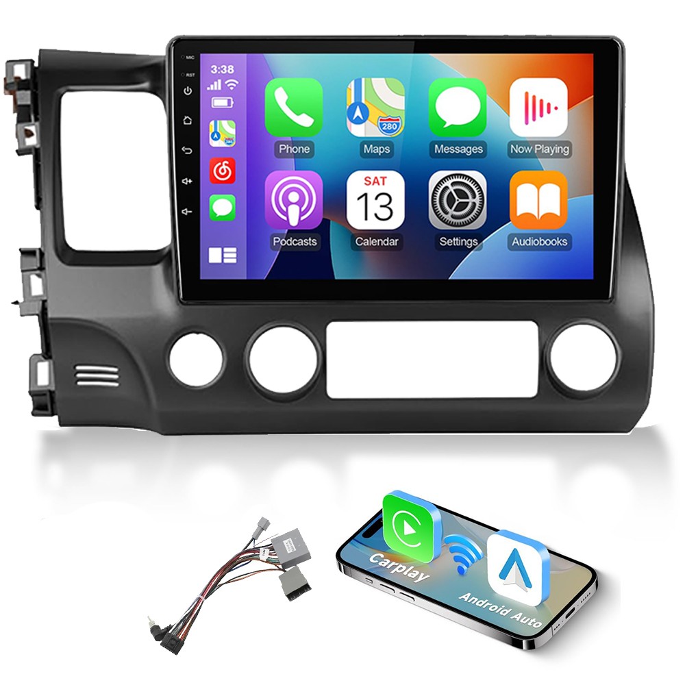 For Honda Civic 2006-2011 10.1 Inch Carplay Android 13 Radio 2 din MP5 Player