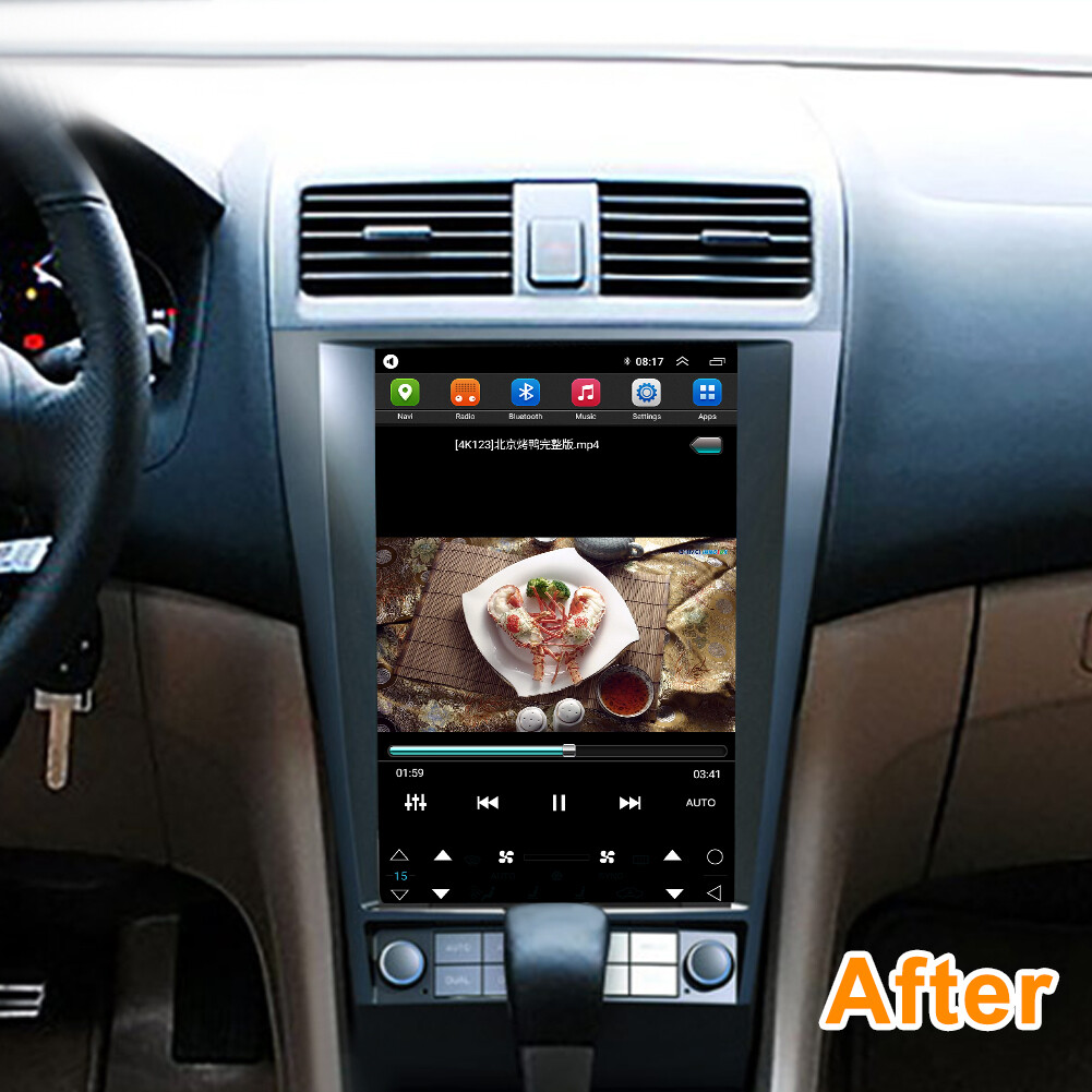 12.8″ Car Radio For Honda Accord 07 2004-2007 Android 14 Tesla Stereo GPS WIFI