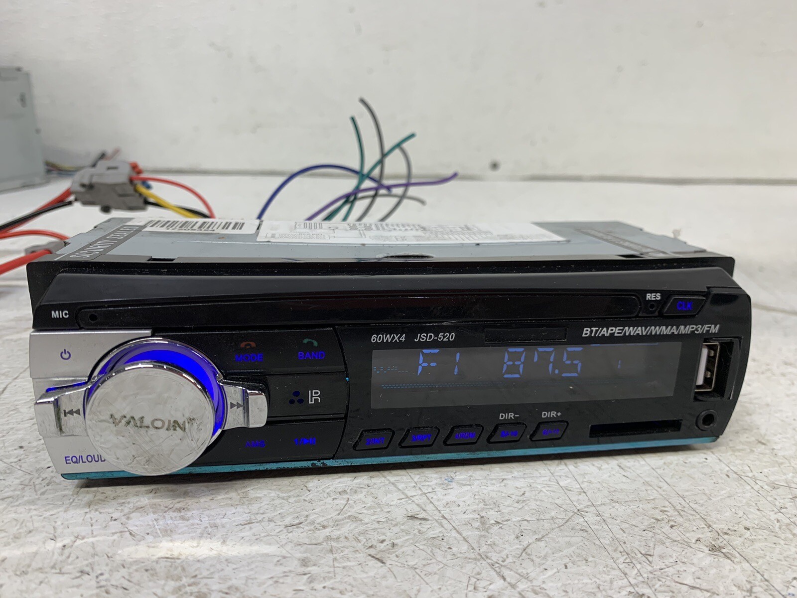 JSD-520 radio stereo USB AUX Digital Media Receiver head unit single din tested