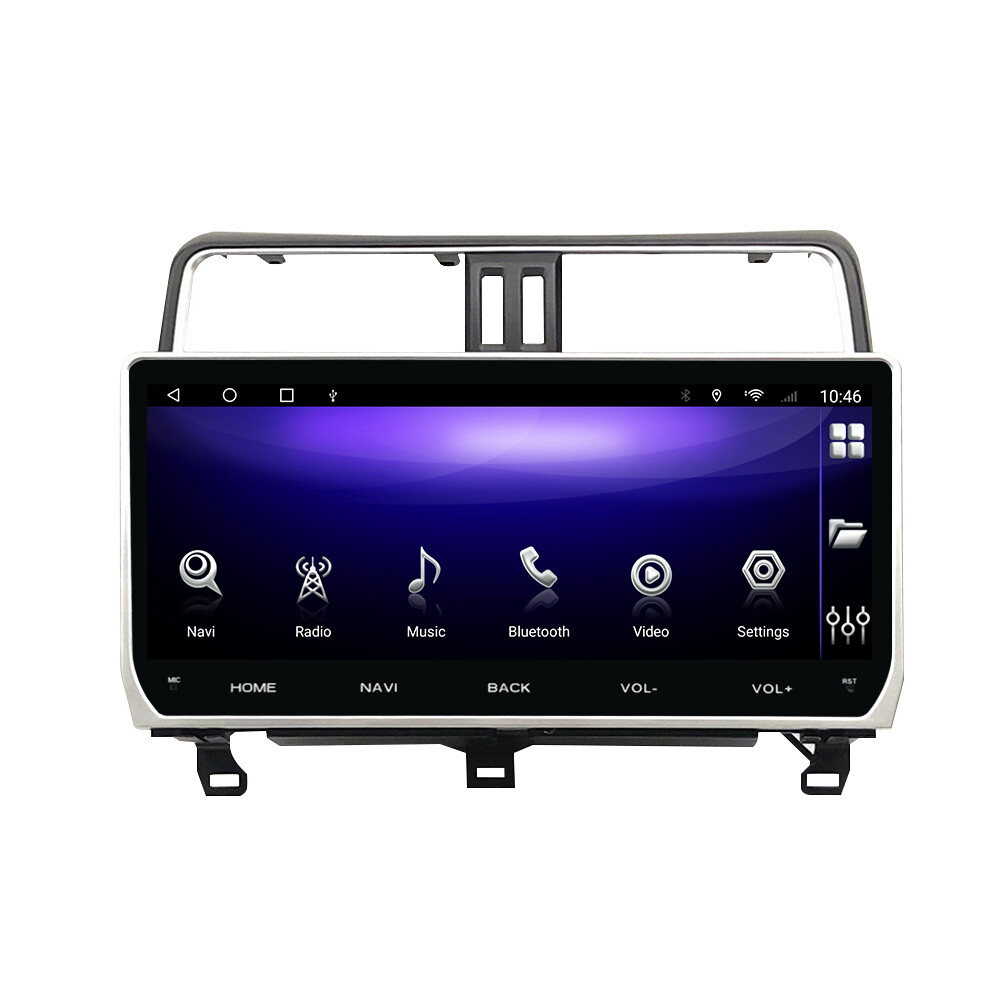 10.1″HD Car Video Player for TOYOTA PRADO 2018+ GPS Carplay SWC WiFi DSP BT AHD