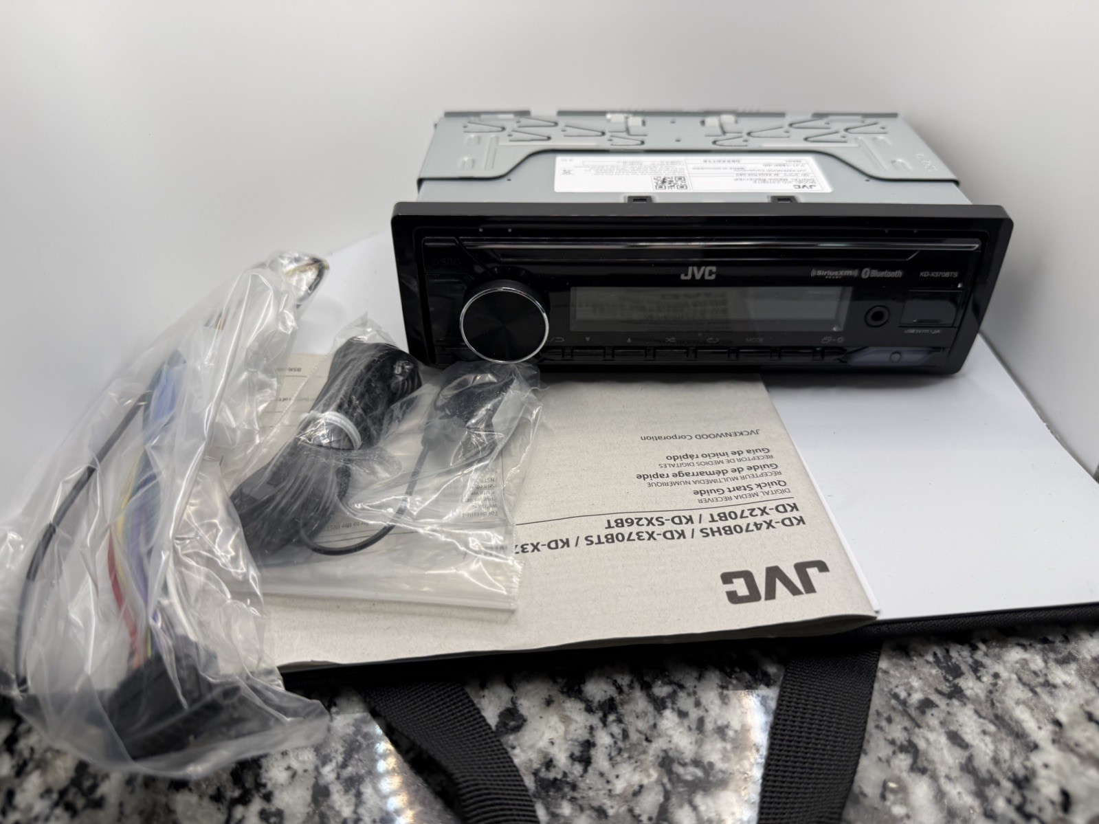 JVC KD-X370BTS Bluetooth USB SiriusXM Alexa Media Receiver Open Box