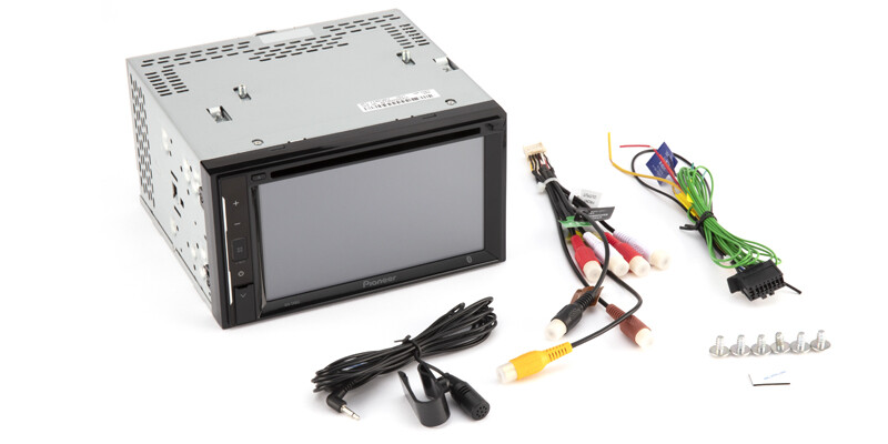 Pioneer AVH-240EX 6.2″ Touchscreen DVD Receiver + XV-30LCC License Plate Camera