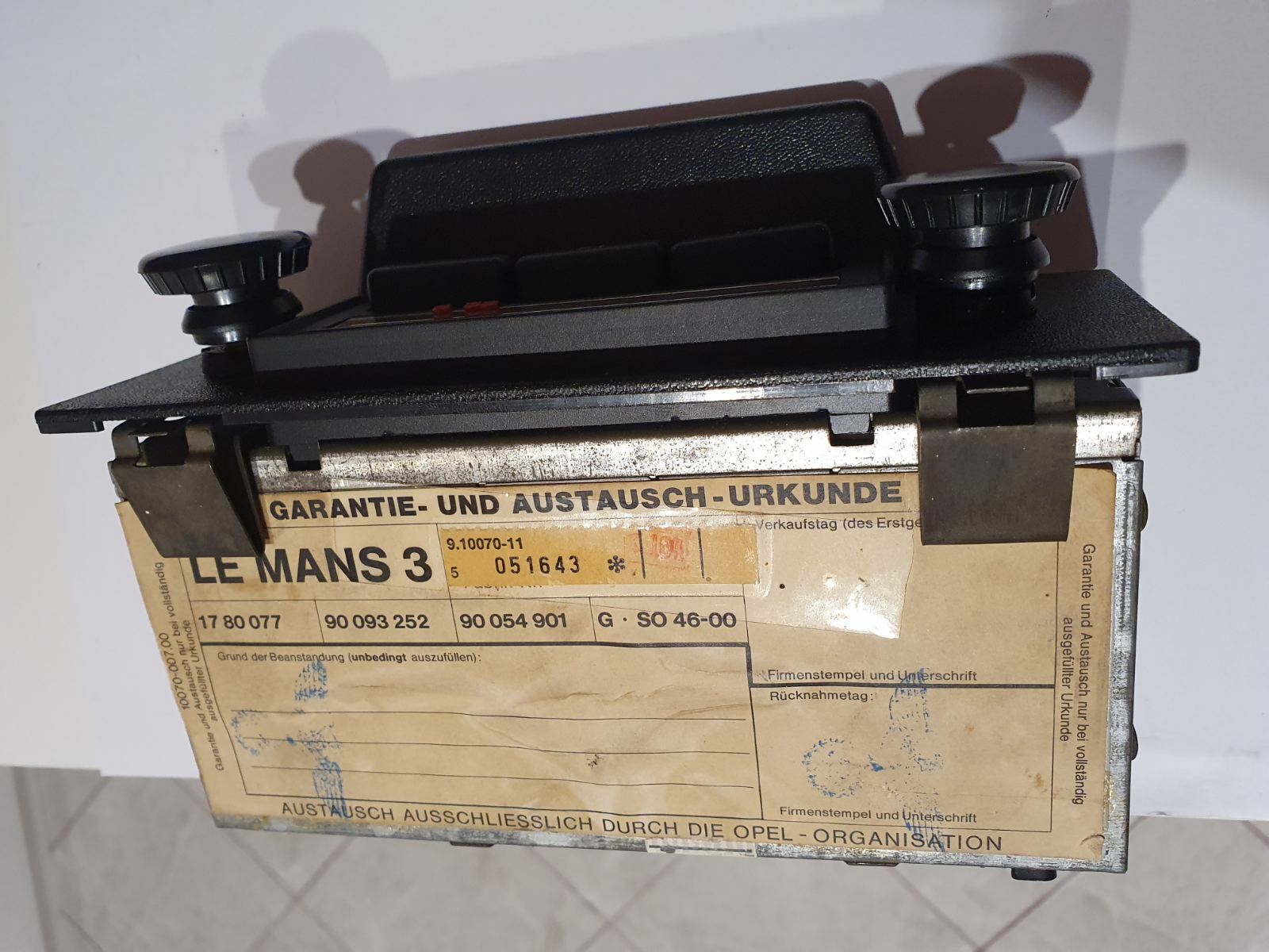 Grundig Vintage Car Autoradio FTZ – Nr- U 101 1970-80 OPEL