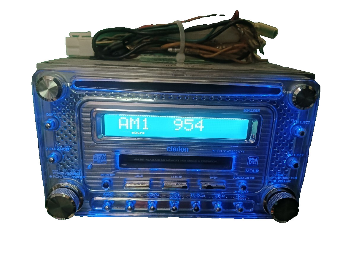 Clarion DMZ266 Double DIN CD MDLP AUX Car Audio Receiver Head Unit JDM Tested