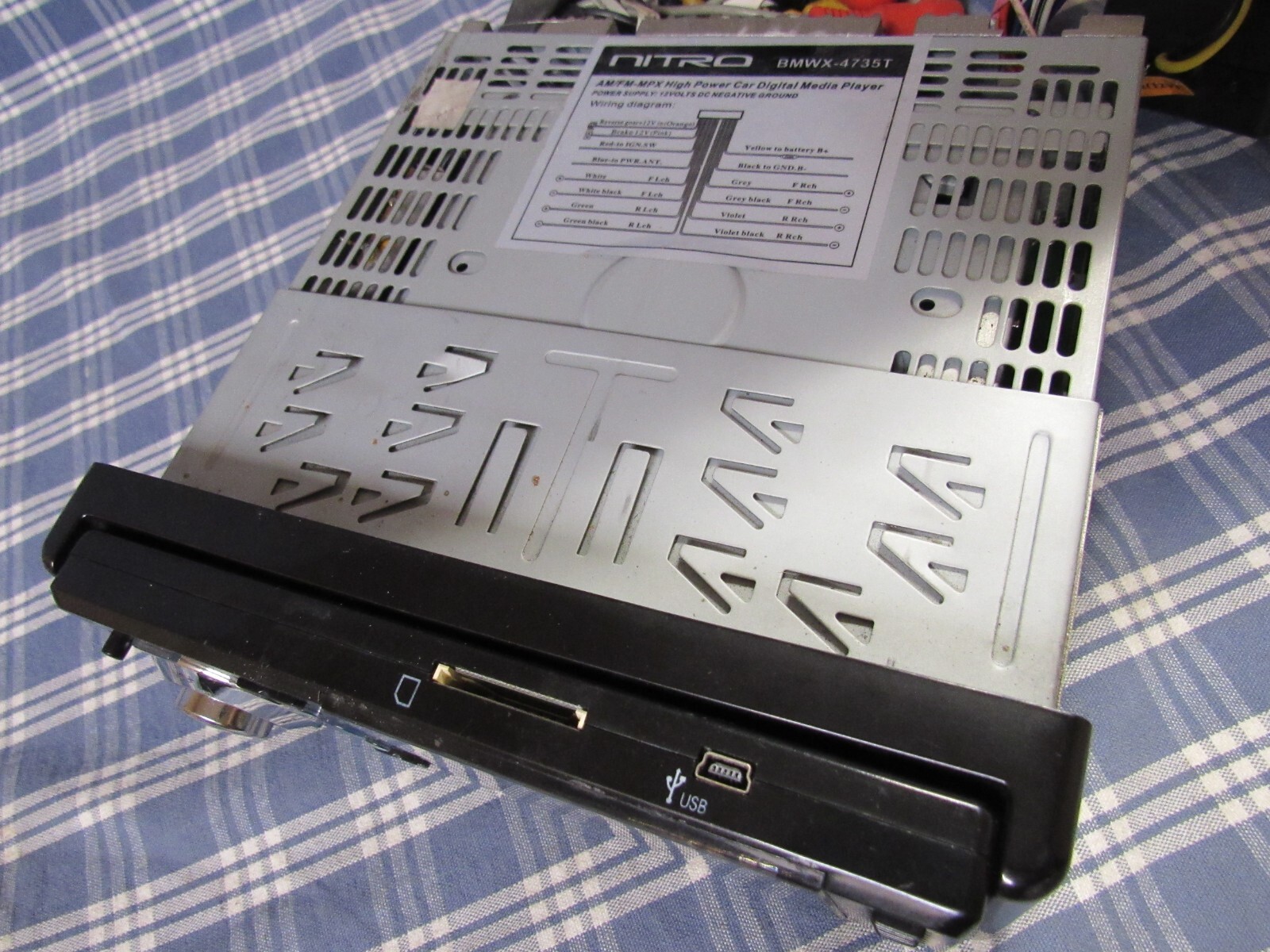 Nitro Audio BMWX-4735T DVD/CD PLAYER MP3, MP4,USB-SD Works Please Read FREE SHIP