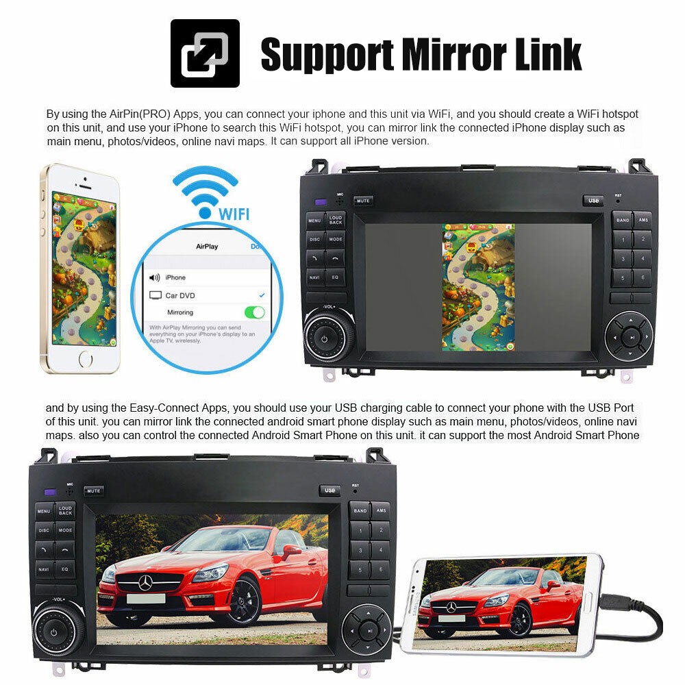 7″ Car Stereo Radio GPS Navi RDS 1+32G For Benz W906 Sprinter 2500/3000 2006-12