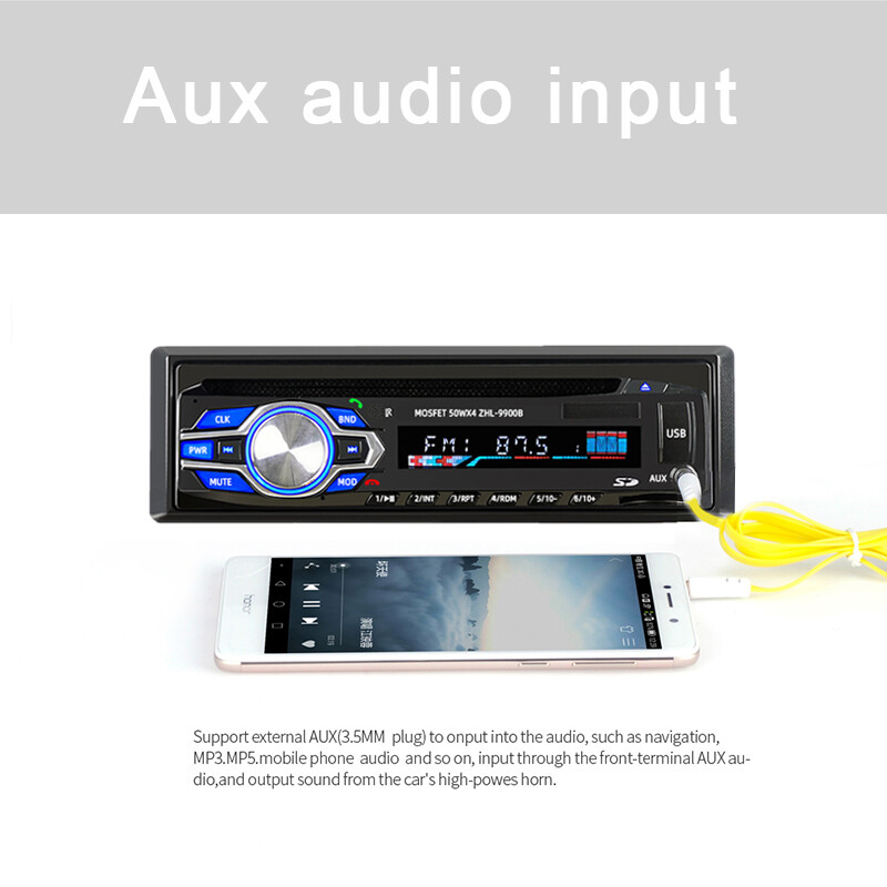 6.2 inch VCD CD DVD FM AUX USB SIngle 1 Din Car Radio Stereo Bluetooth