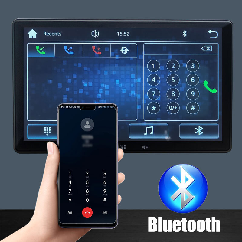 IPS Touchscreen CarPlay Portable Car Radio Stereo Universal 7 inch Android Auto