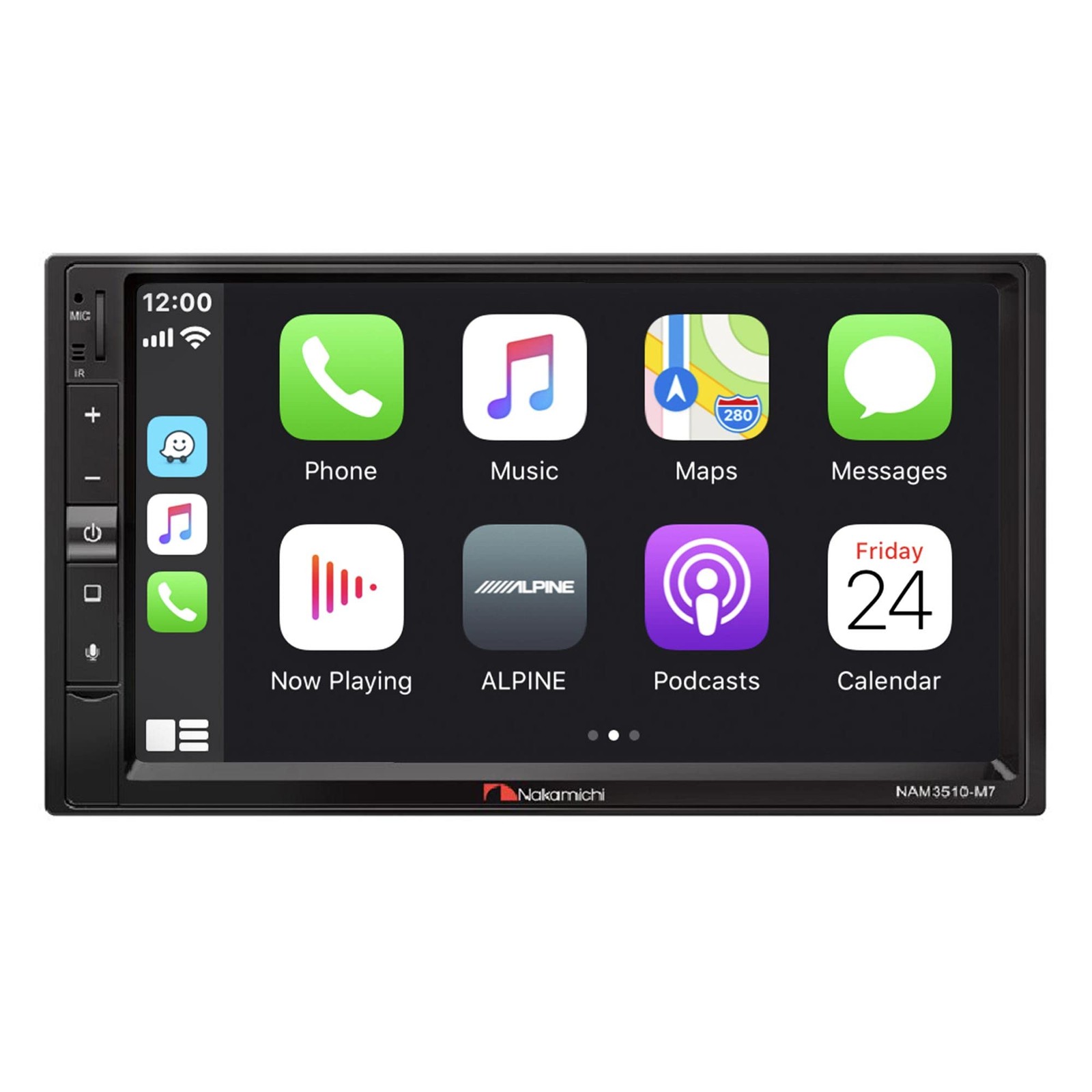 7 Inch Double Din Av Receiver Bluetooth Apple Carplay Android Auto Dual Usb