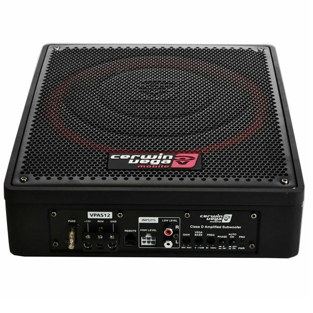 Front/Rear Speakers + 12″ Powered Subwoofer for 1995-06 GM C/K Sierra-Silverado