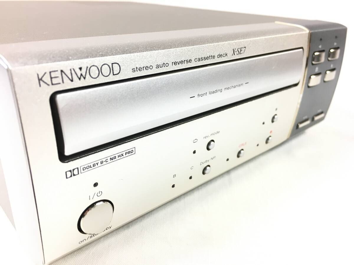 Kenwood X-SE7 automatic reverse Cassette Deck Belt replaced maintenanced F/S