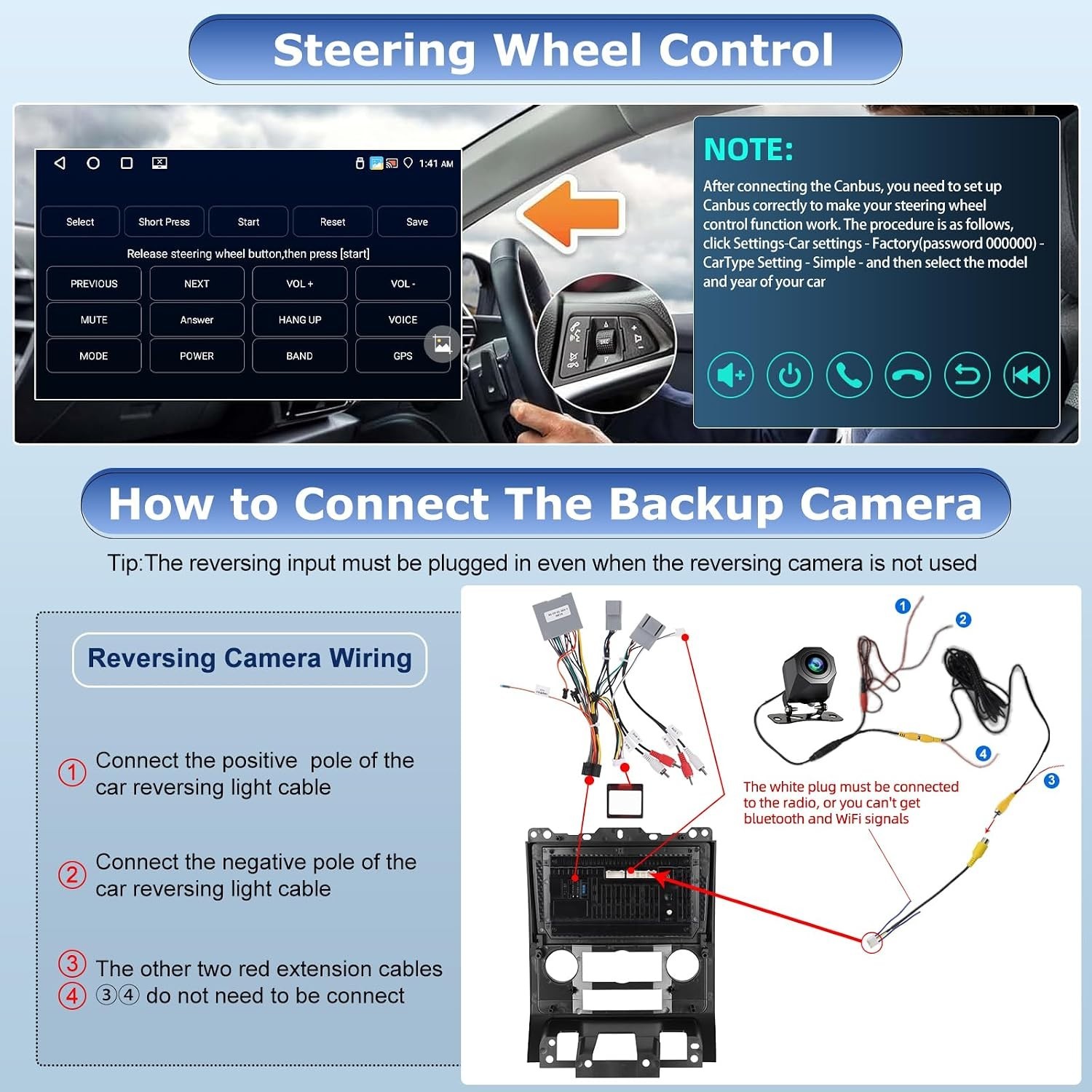 For Ford Escape 2008-2012 Apple Carplay Car Stereo Radio Android GPS Nav WIFI