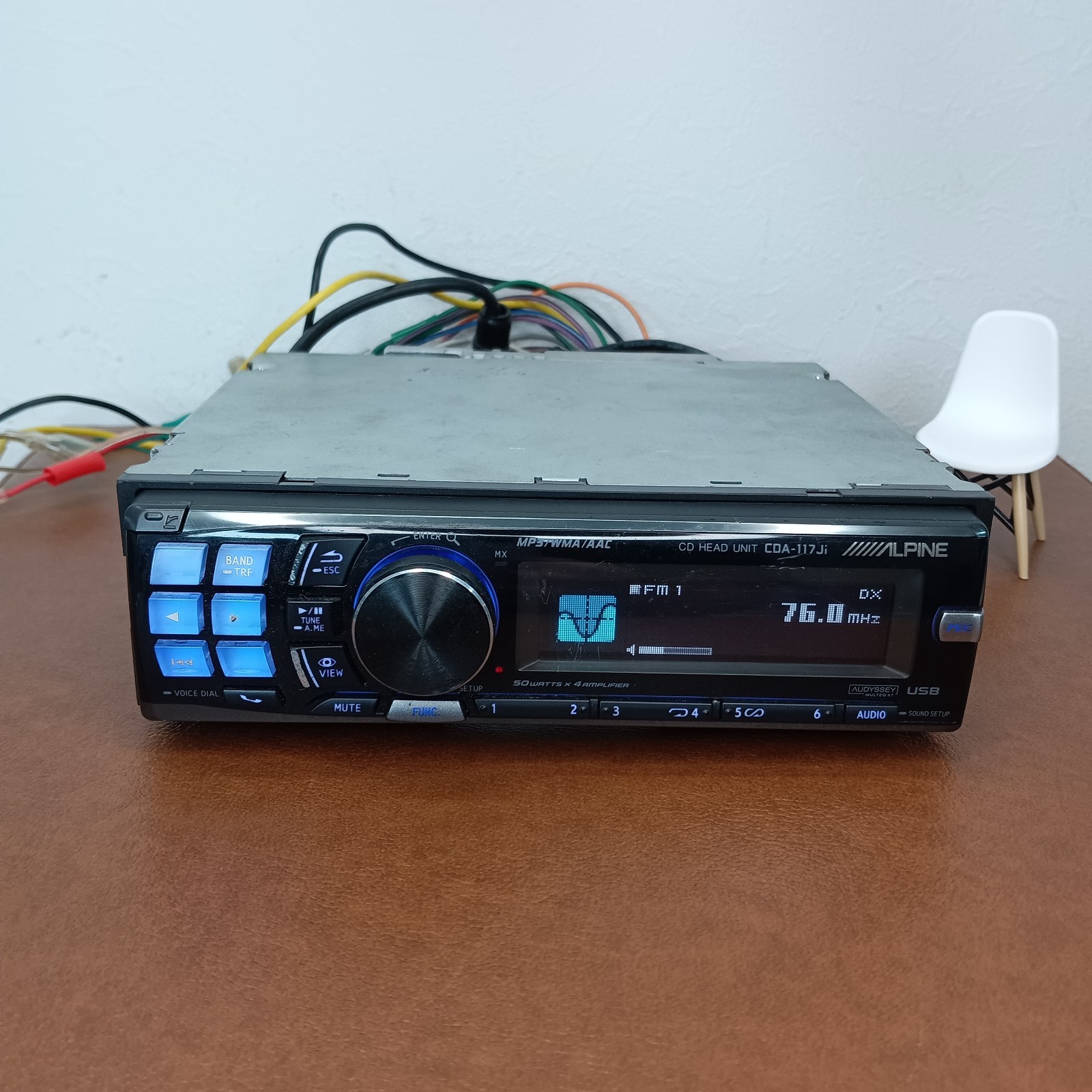 Alpine CDA-5755S and MDA-7755JS 1DIN Car Audio CD MD Head Units with DSP Used