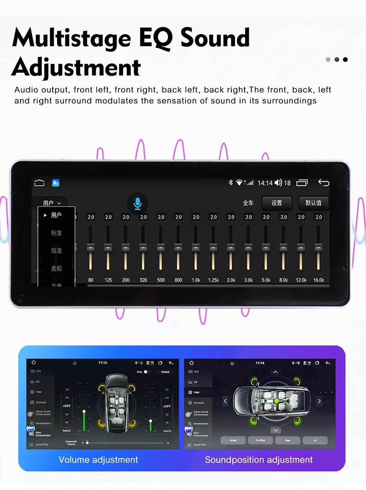 12.3″ Car Radio Stereo GPS Carplay Android Auto For Aston Martin DB11 2016-2023