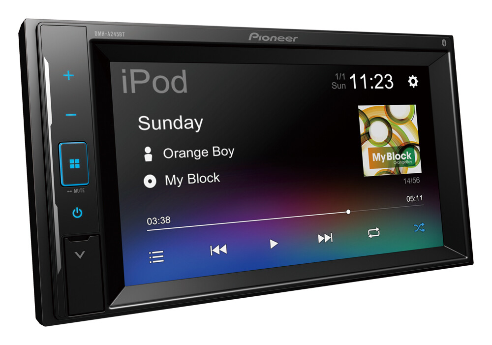 NEW DMH-A245BT Digital Media AV Receiver with Bluetooth, iPhone, USB & Aux-In