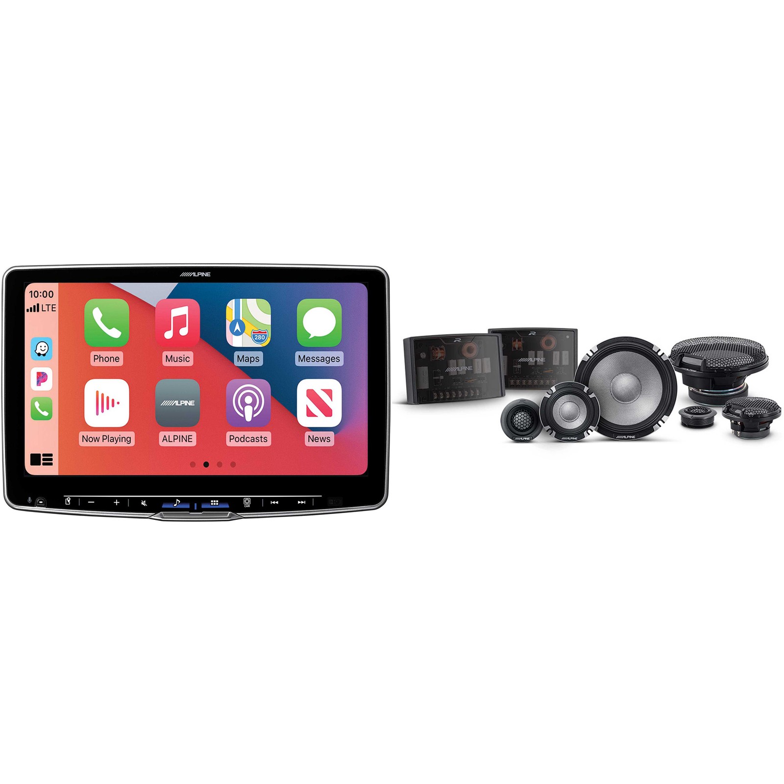 Alpine ILX-F511 Halo11 11″ Touchscreen Receiver w/ R2-S653 6.5″ Comp Set