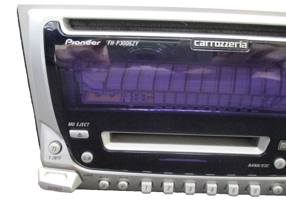 JDM Carrozzeria Pioneer FH-P3006ZY CD MD 2DIN Stereo Receiver Player Retro OEM