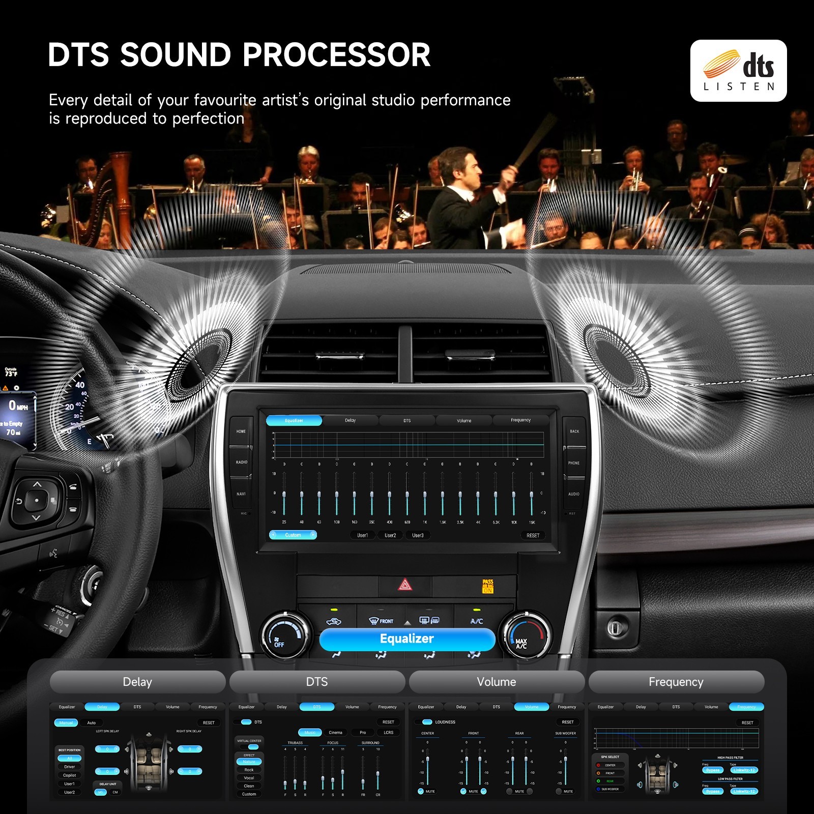 Dasaita Android 13 Car Stereo for Toyota Camry 2015-2017 WiFi CarPlay Radio GPS