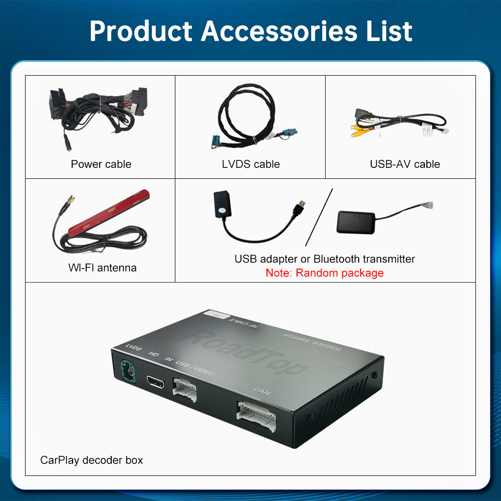 For Mercedes Benz GLE GLS Wireless CarPlay Android Auto Interface Car Stereo Kit
