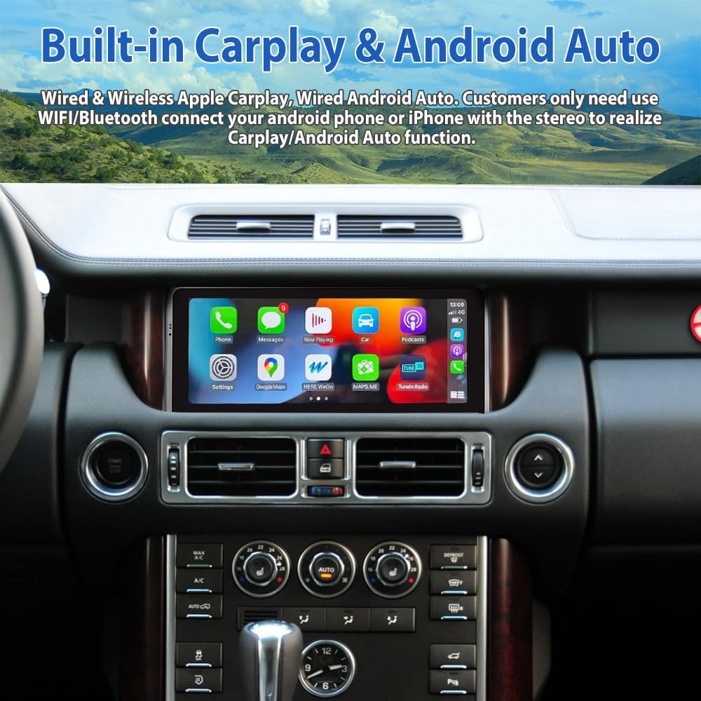 10.25″ Vertical Android Radio For Land Range Rover V8 L322 2005-2012 4+46GB