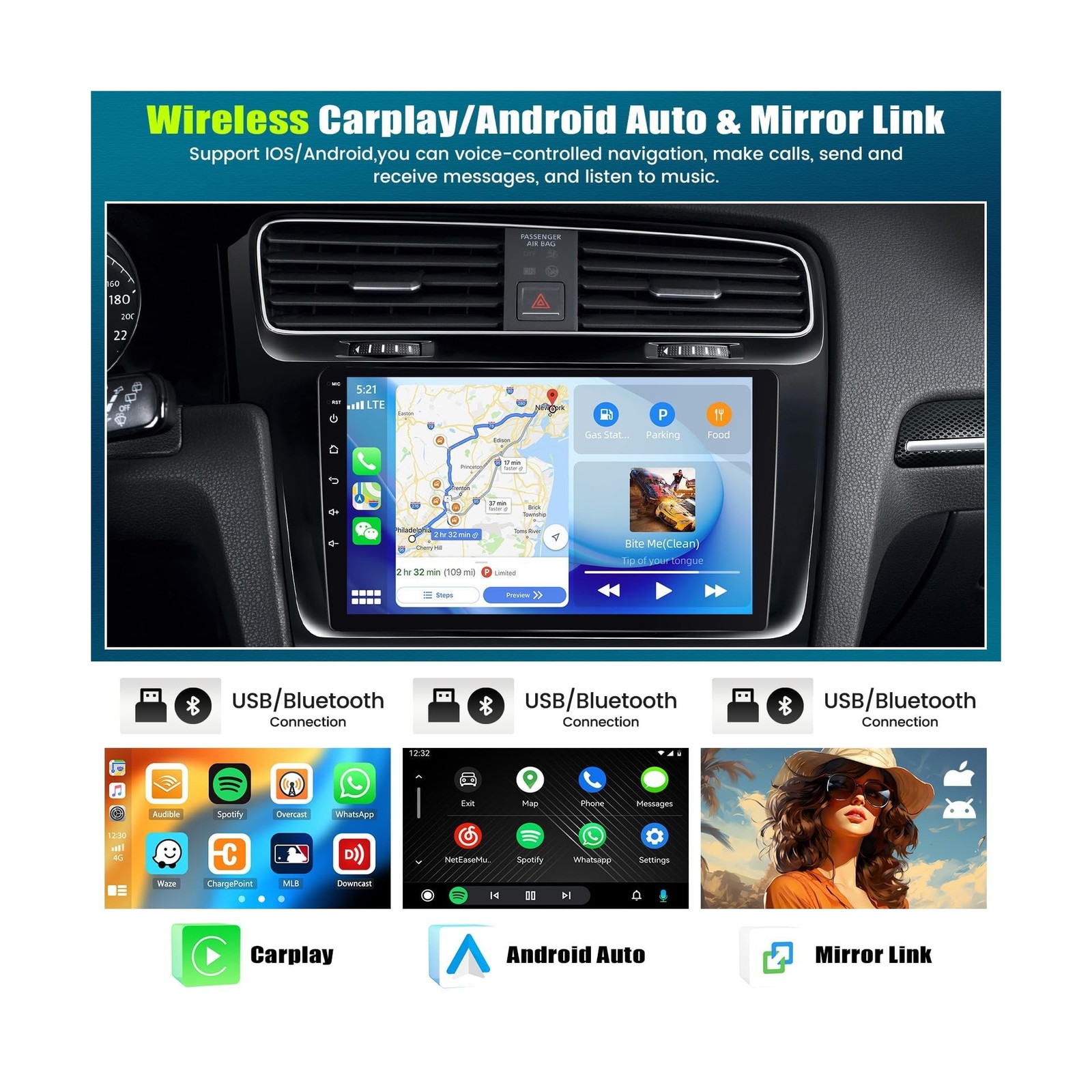 [6+128G] 8-Core Android 15 Car Radio Stereo for Mitsubishi Outlander 2008-201…