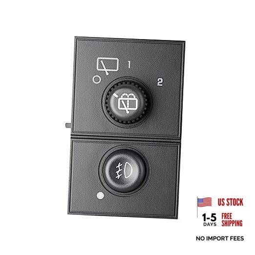 Rear Windshield Wiper and Fog Light Switch for 03-06 Chevy & GMC(With Wiper)
