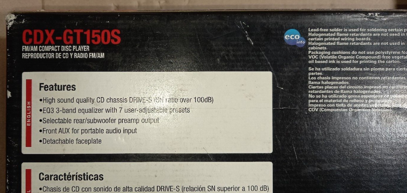 Sony Xplod GDX-GT150S BRAND NEW