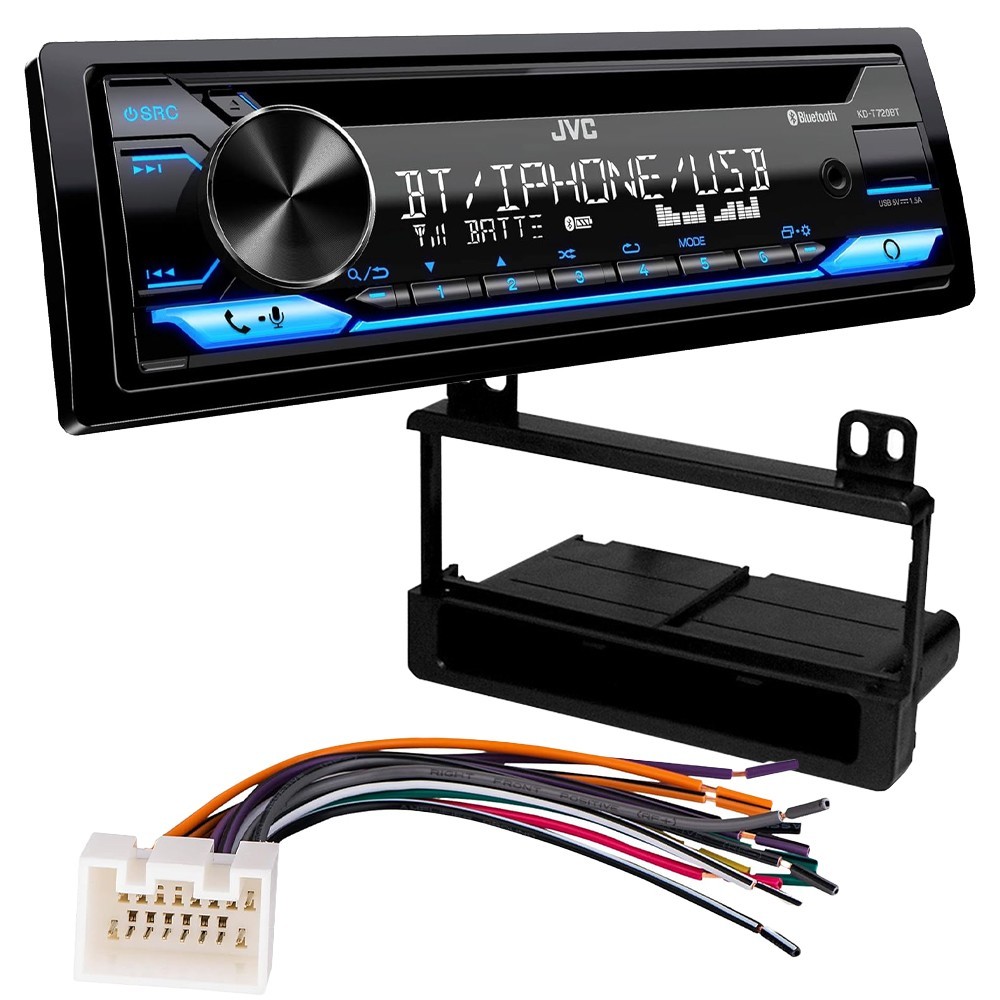 JVC CD Player AM/FM Radio Bluetooth Car Stereo for 1999-2004 Super Duty F250,350