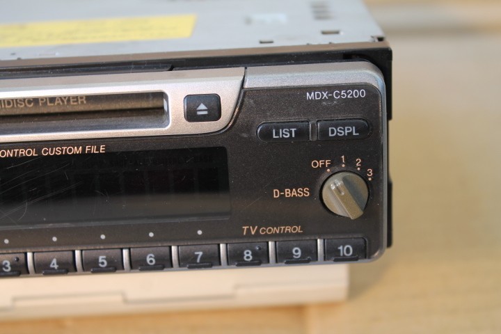 Sony MDX-C5200 Car MiniDisc MD Player FM AM Receiver AS-IS From Japan