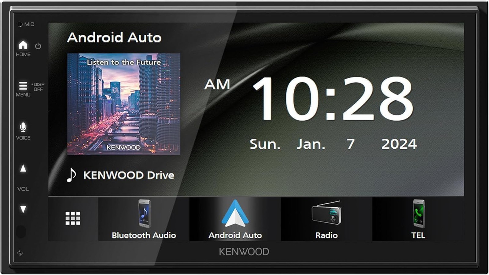 Kenwood DMX40S 6.8″ AM FM BT Car Stereo + Kenwood KFC-1698RS 6.5″ 2-Way Speaker