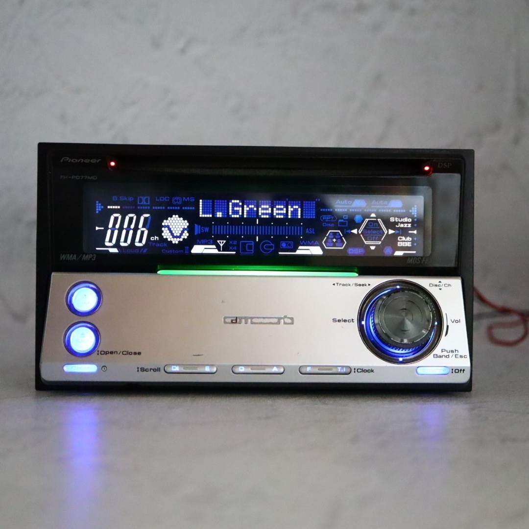 Carrozzeria FH-P077MD 2DIN CD MD CD-R/RW MDLP DSP Fully maintained Working JP