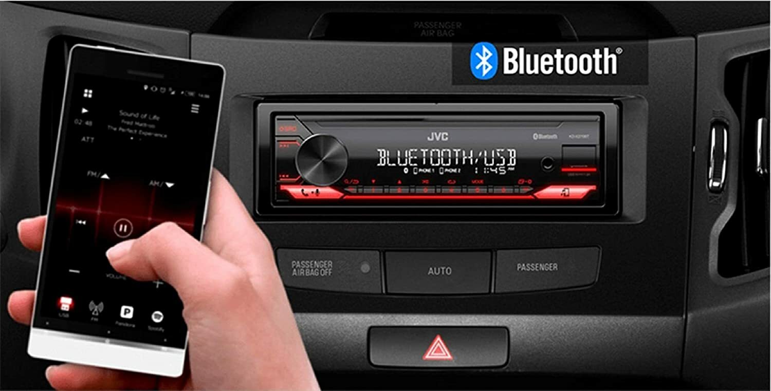 JVC KD-X270BT MP3 Digital Media Player Bluetooth iHeart Radio Pandora Spotify