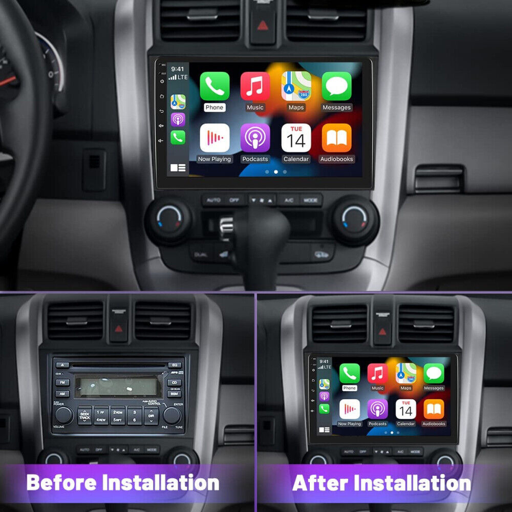 Carplay Android 12 Car Stereo Radio DSP For Honda CRV 2007 2008 2009 2010 2011