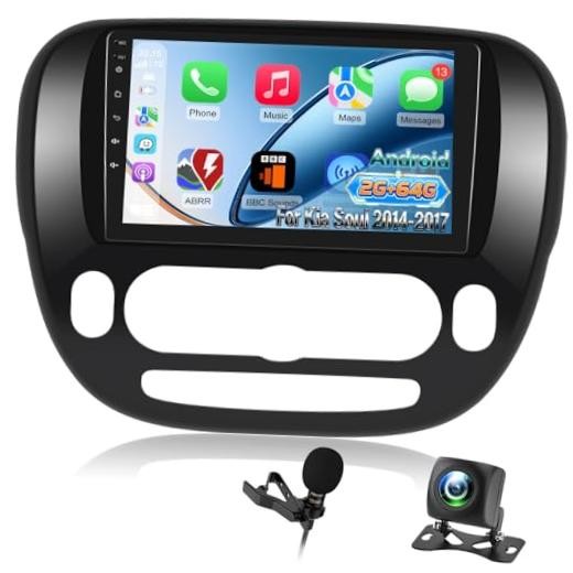 Kia Soul Car Radio 2+64G – 4 Core & 2GB + 64GB – Only for Manual A/C
