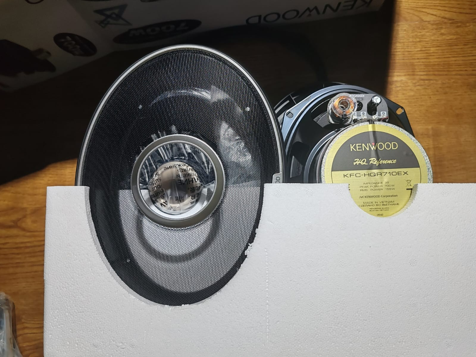 KENWOOD CAR SPEAKERS, Horn Tweeter Design, 97dB, 88mm KFC-HQR710EX- Beautiful ￼: