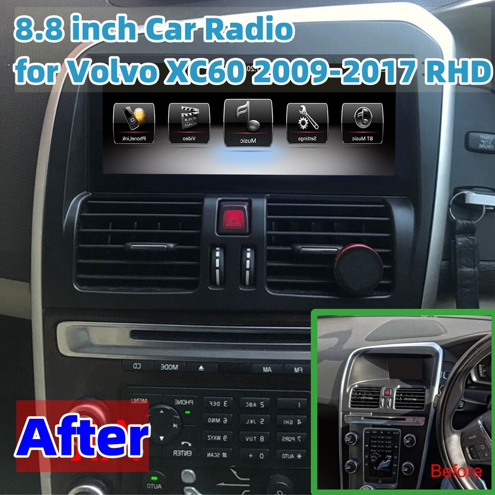 Android 12.0 Car Radio for Volvo XC60 2009-2017 GPS Navigation Carplay DSP FM/AM