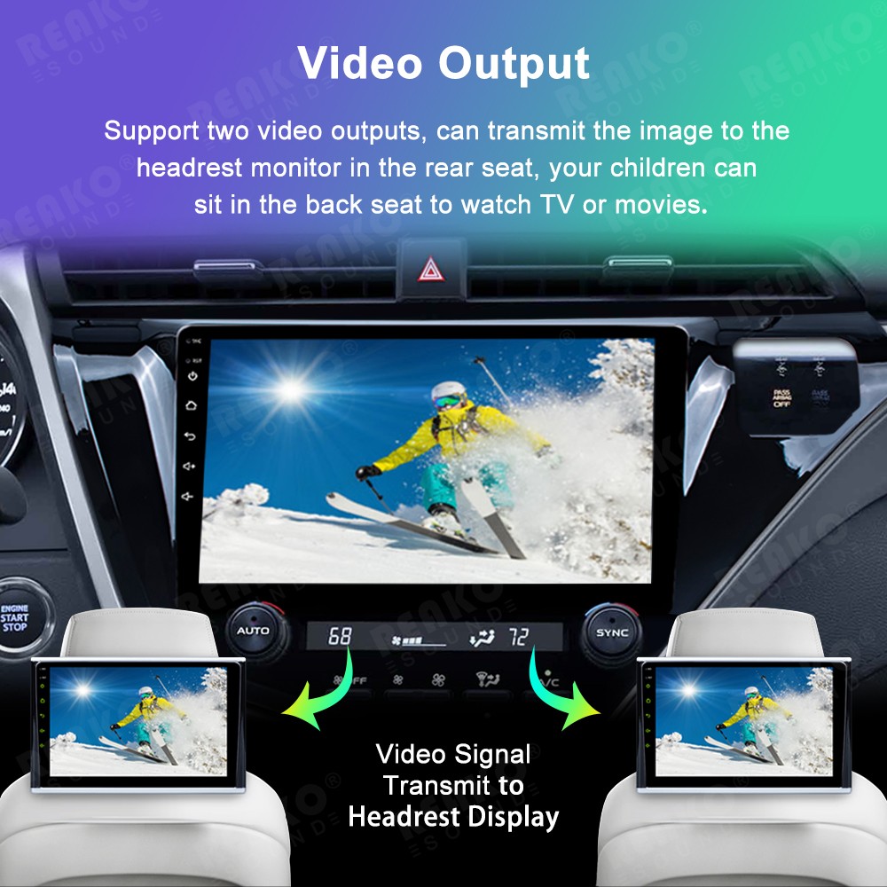 10.1” 2+32G Car Radio Player For TOYOTA CAMRY 2017-2020 Carplay With Camera