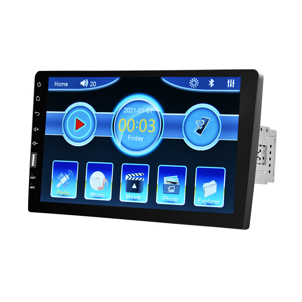 9″ Single 1DIN Touch Screen Car Stereo Radio Bluetooth FM Mirror Link MP5 Camera