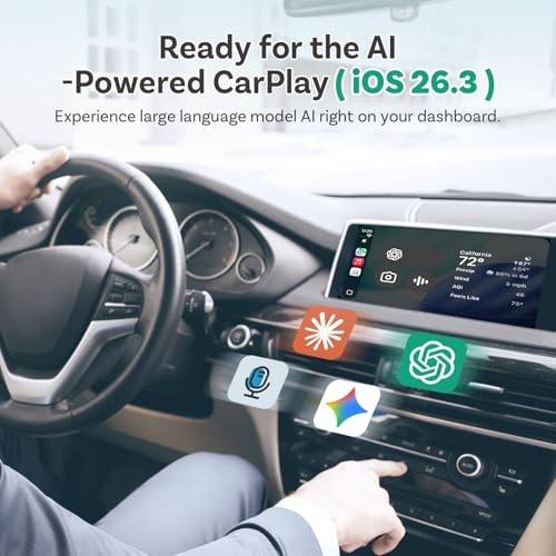 Mini Pico (2026 Version) Wireless 2-in-1 CarPlay & Android Auto Adapter, Plug