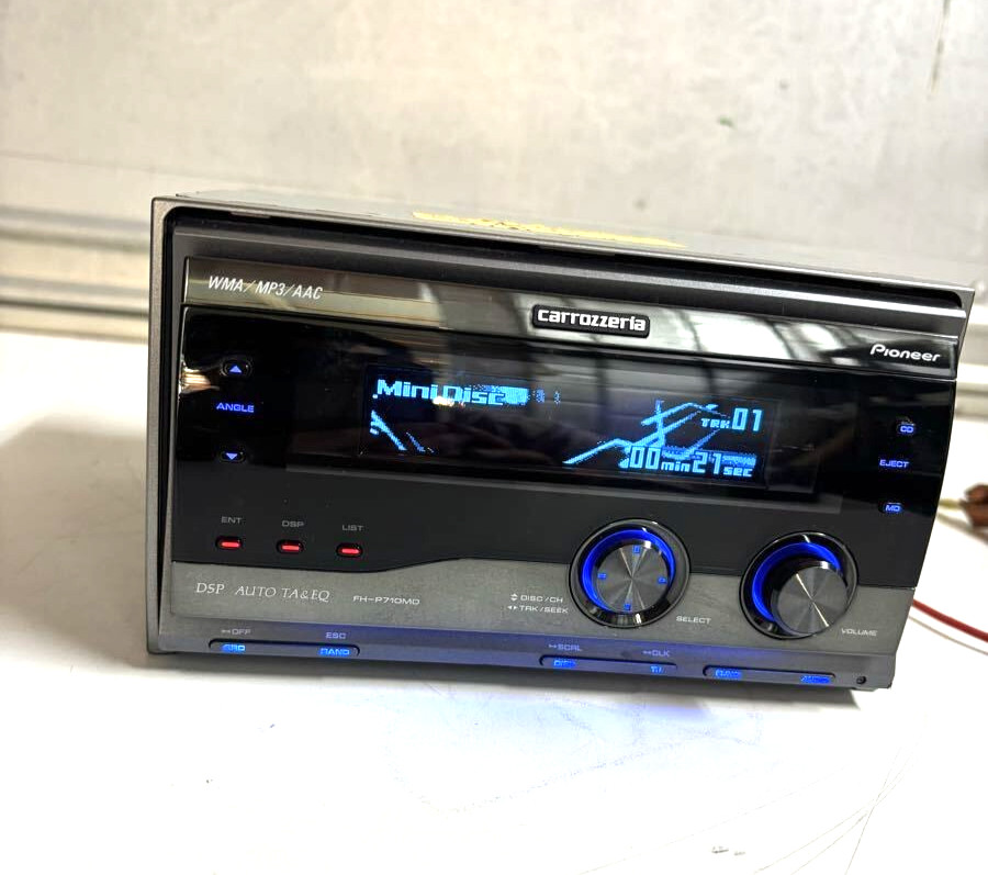 Pioneer Carrozzeria FH-P710MD 2DIN CD MD Car Audio DSP Bluetooth Added JDM