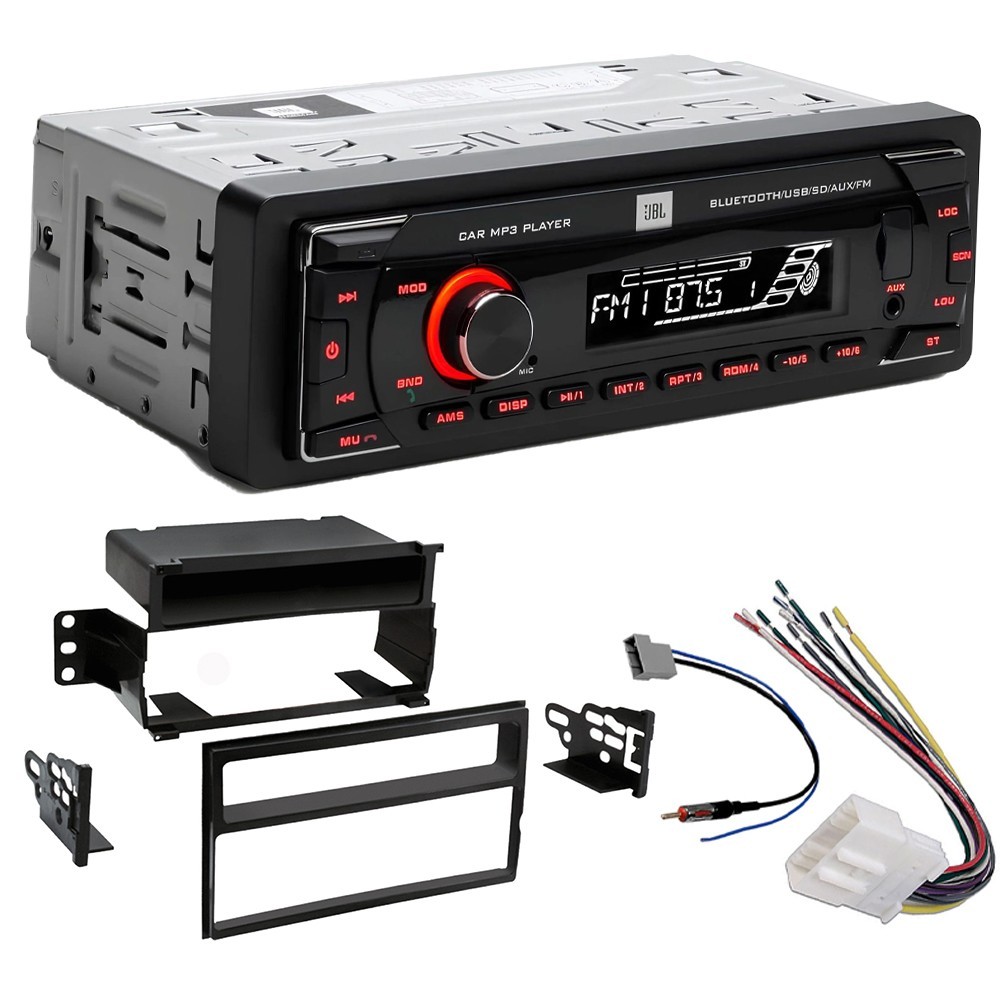 JBL Single DIN Bluetooth Car Stereo FM (No AM) Radio for 2007-2011 Nissan Versa