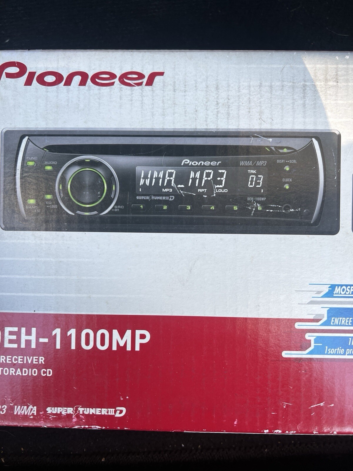Pioneer DEH-1100 CD Player In Dash Receiver