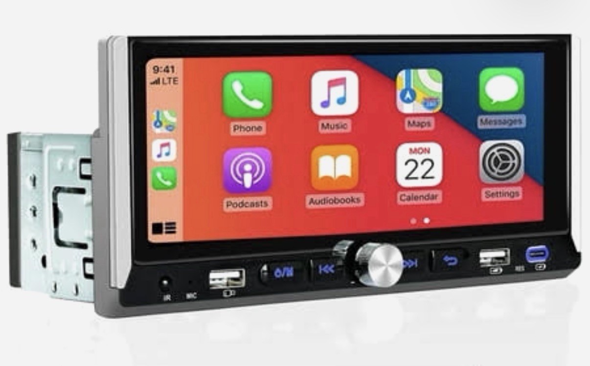 universal single-DIN touchscreen car stereo