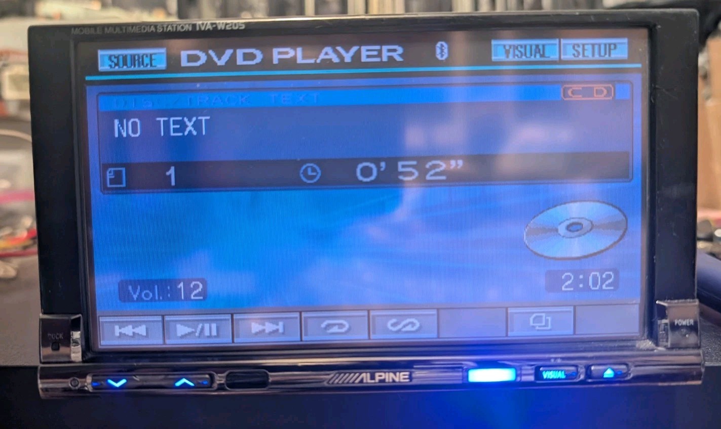 Alpine IVA-W205 6.5″ Touchscreen Car Radio DVD CD AUX Bluetooth Camera Ready