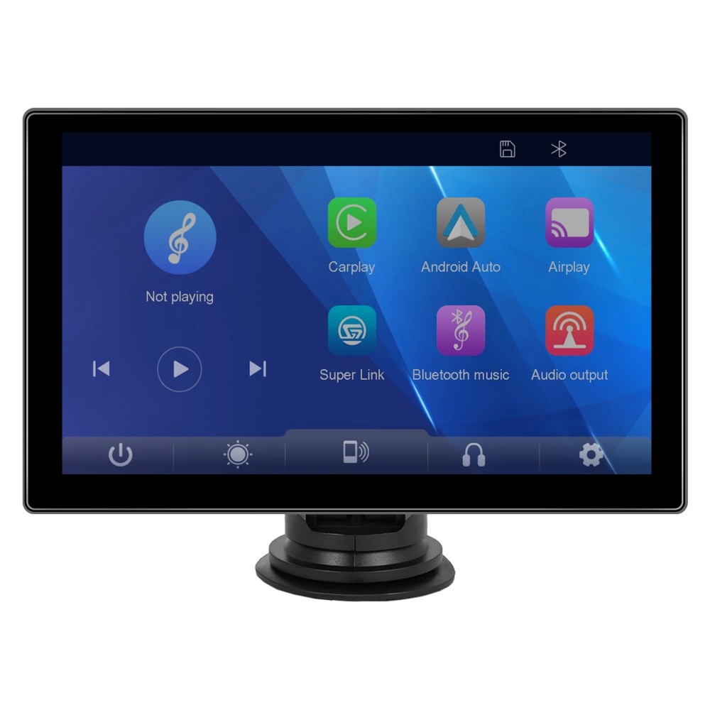 9″Portable Car Stereo Radio Wireless Apple Carplay/Android Auto Touch Screen GPS